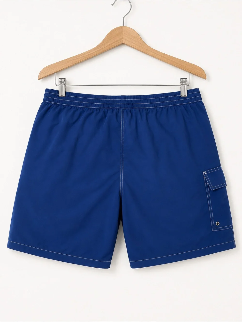 Polo by Ralph Lauren Blue Men's Swim Trunks Board Shorts Pink Pony Logo Size XL